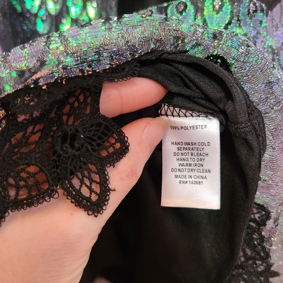 Unique Vintage Peacock Flapper Dress - Picture 13 of 16